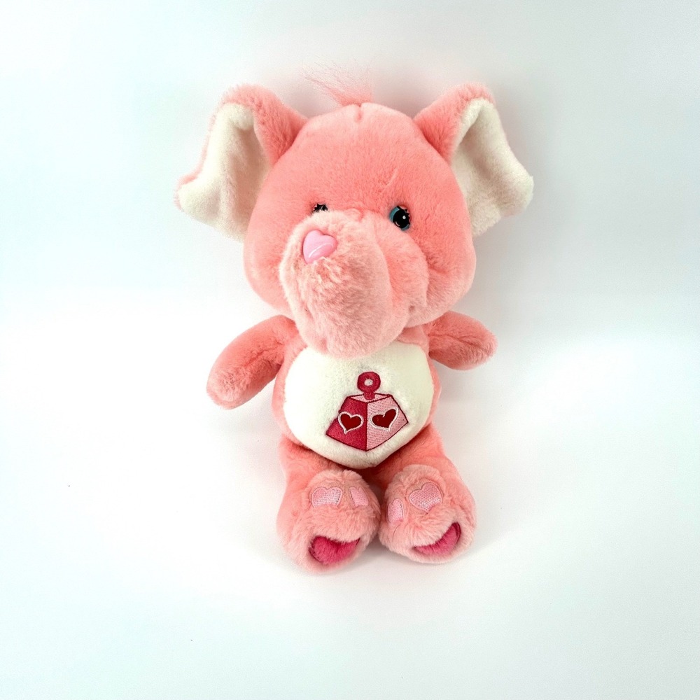 Care Bear Cousins Lotsa Heart Elephant 13 Pink Plush 2004 Vintage Y2K
